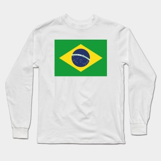 Flag of Brazil Long Sleeve T-Shirt